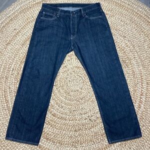 Levi's Dark Indigo Straight Jeans 501 W36 L30